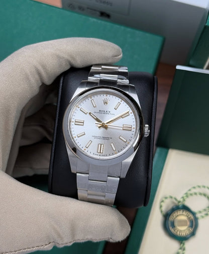 ROLEX OYSTER PERPETUAL SILVER DIAL