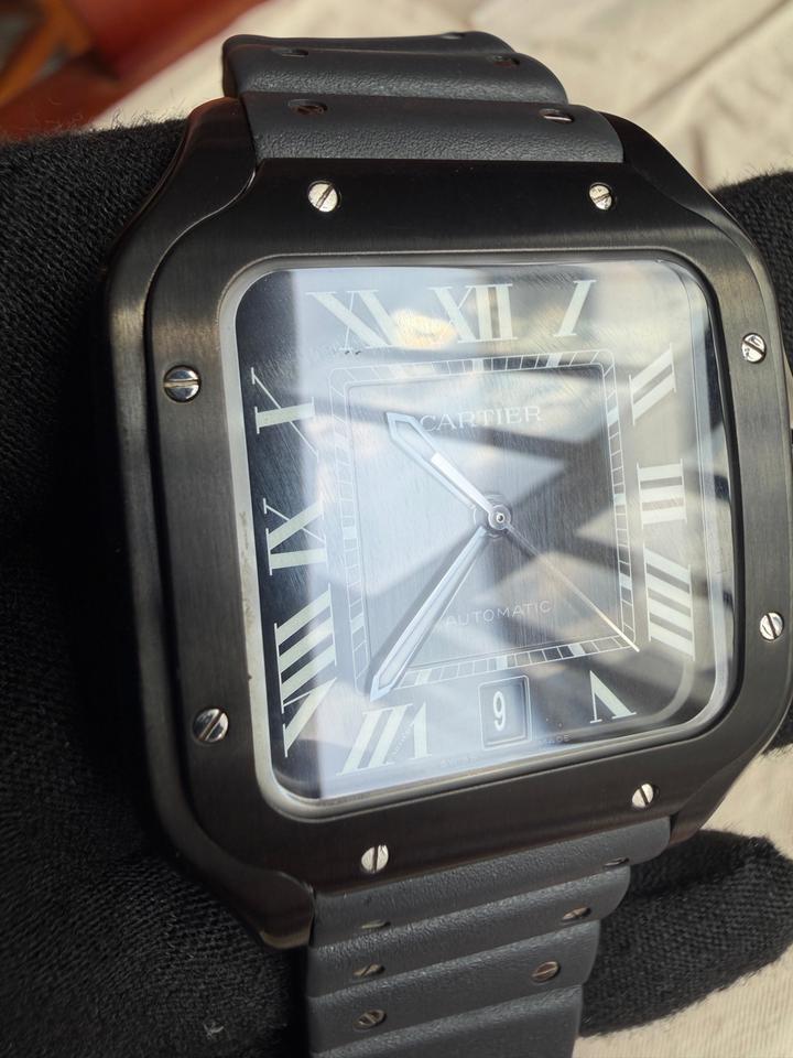 CARTIER SANTOS BLACK LINE