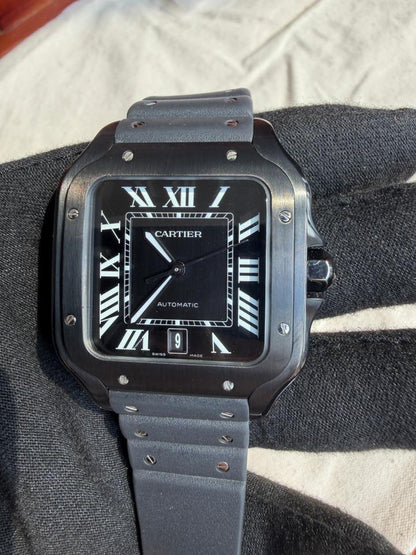 CARTIER SANTOS BLACK LINE