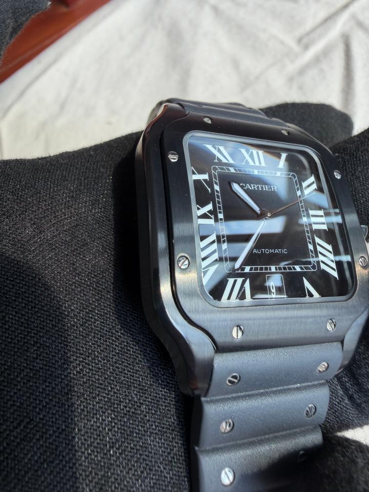 CARTIER SANTOS BLACK LINE