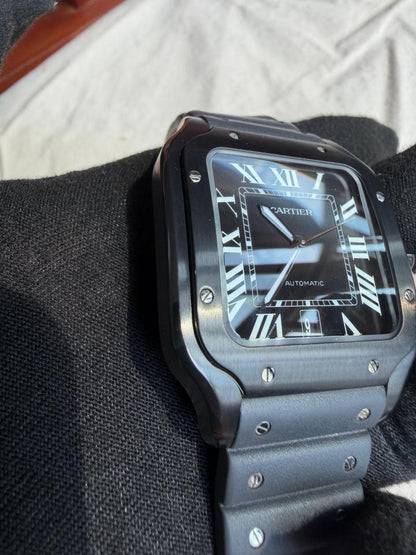 CARTIER SANTOS BLACK LINE